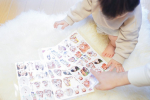 🦁　@minnano_seal 𝚜𝚊𝚖𝚊でシール作ってみました😭💓　母の日でカレンダー作ってから子供のグッズにハマってる☜︎☜︎　好きな写真選んで、好き…のInstagram画像