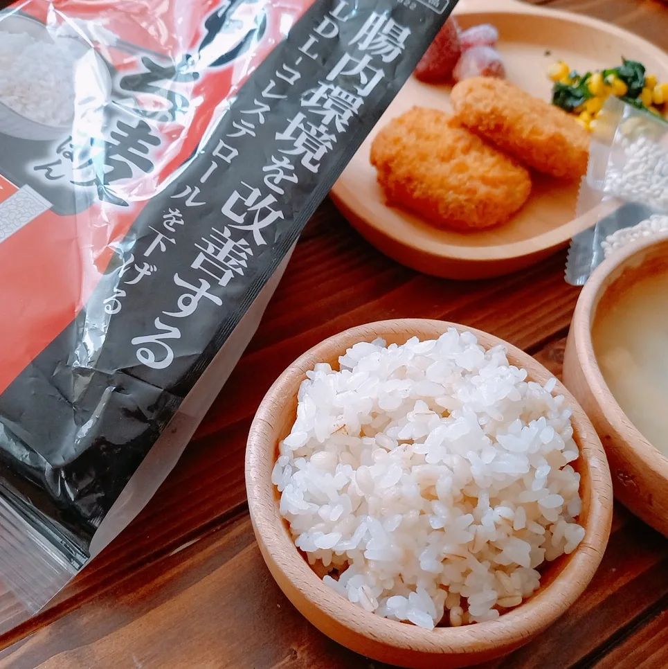 口コミ投稿：はくばく『機能性もち麦ごはん』を食べています🙌❤️『機能性もち麦ごはん』は、「大麦…