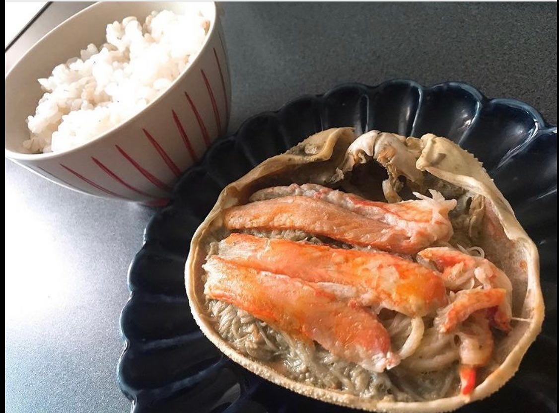 口コミ投稿：もち麦米と蟹味噌ご飯🍚❤️2週間もち麦を試しましたが、便通もよく美味しくいただけま…