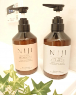 株式会社スターネットさんのNIJIRHYTHMICシャンプー＆トリートメントを使ってみました♪..新素材のナノファイバージェルをたっぷりと配合した、うねりフリー！ハリ・ツヤ・コシが…のInstagram画像