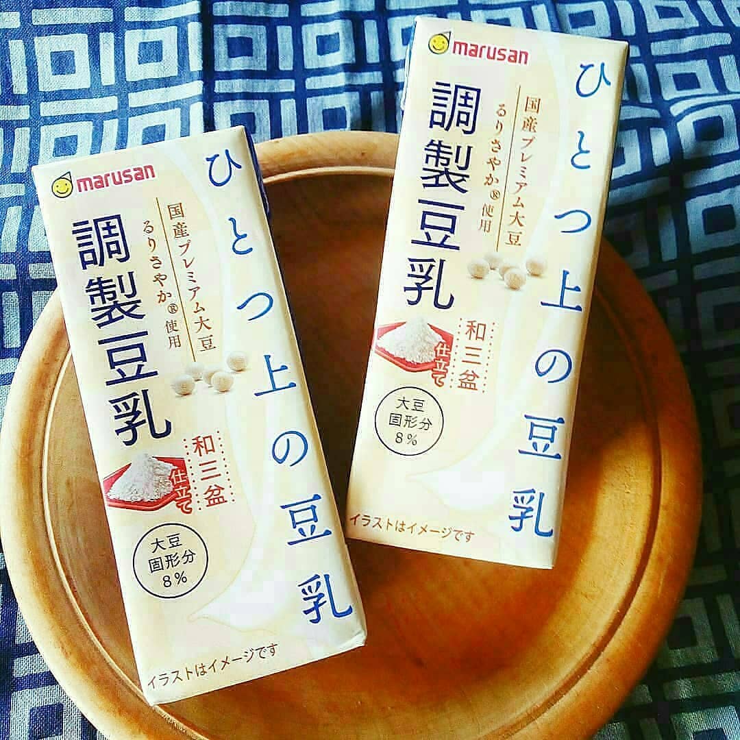 口コミ投稿：⁡⁡✨ひとつ上の豆乳 調製豆乳✨⁡和三盆仕立て 200ml⁡⁡⁡国産プレミアム大豆を使用した⁡…