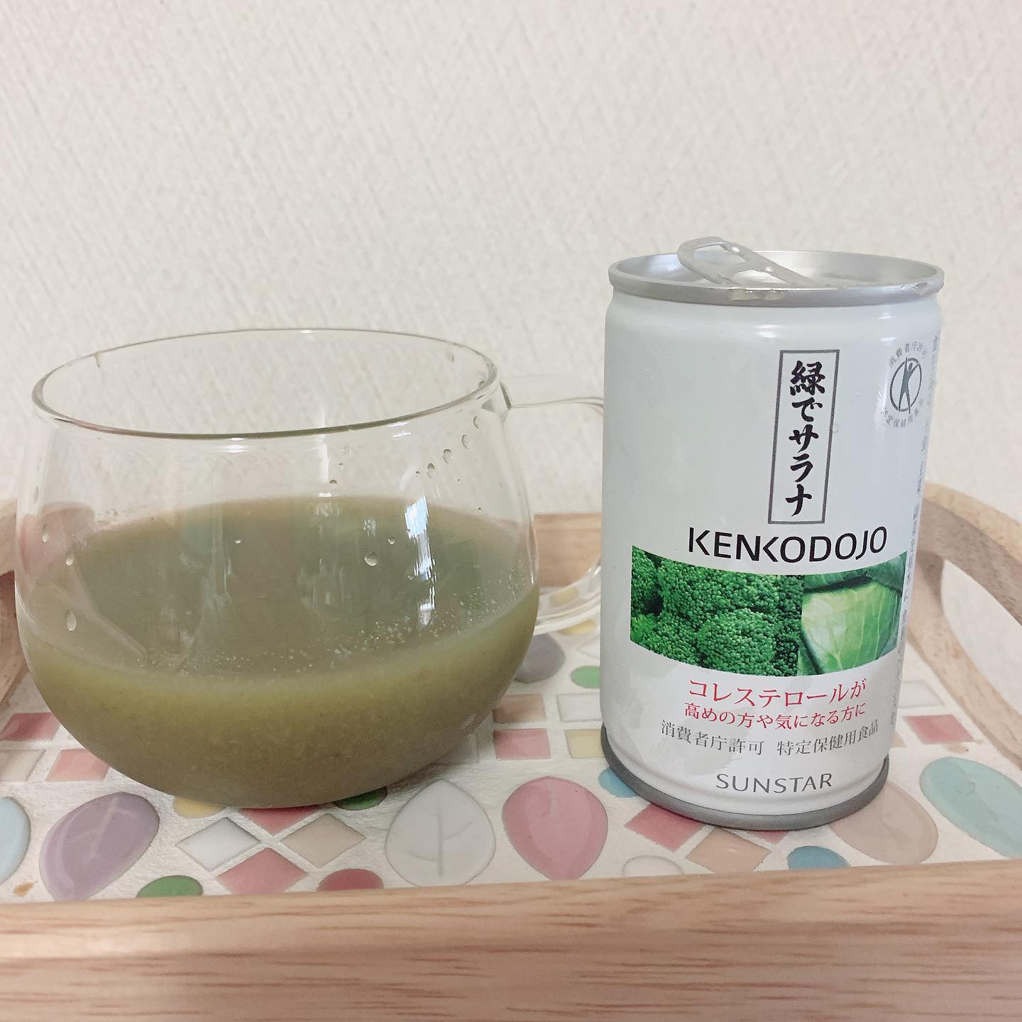 口コミ投稿：@kenkodojo 毎日のルーティーン♪特定保健用食品 緑でサラナ私は、毎朝の朝食のお供に…