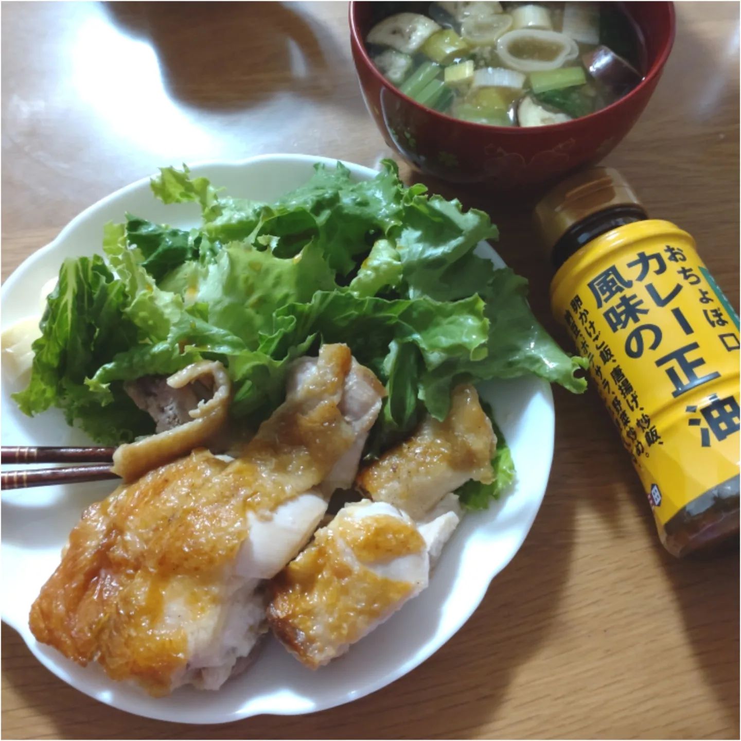 口コミ投稿：夕飯はチキンステーキでした✨え、チキンの皮こんなにカリカリになる？って感じの超い…