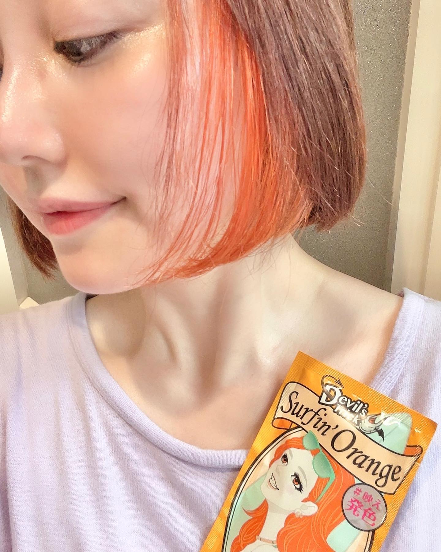 口コミ投稿：いまカラーした🧡🧡めたんこカンタンすぎた！素手でよくて５分待ってシャンプーするだ…