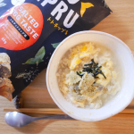 トトチップるをオートミールのたまご雑炊にトッピング☺️糖質オフのスナックなのでオートミールごはんと合わせてみました♪カリカリなので雑炊にのせても最後の方まで食感があっていい感じです揚げ…のInstagram画像