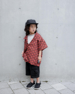 ．@nissen_kids_official の綿100％ミニ裏毛カットソーカーゴハーフパンツ を着用しました〜👦🏻‪.ᐟ‪.ᐟペラペラのパンツではなく、結構しっかりめのパンツ‪👍🏻…のInstagram画像