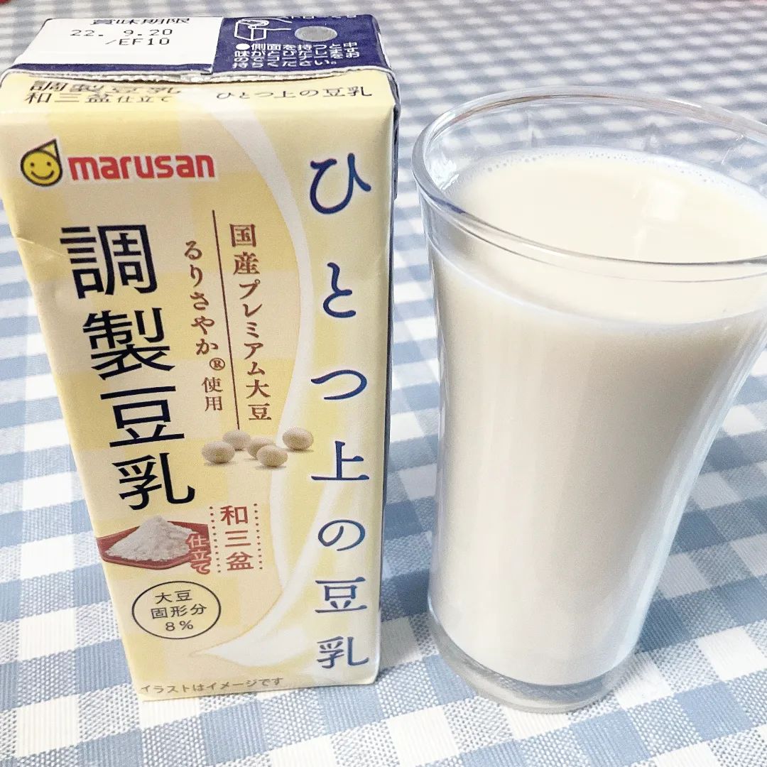 口コミ投稿：マルサンアイひとつ上の豆乳調製豆乳和三盆仕立て200ml 国産プレミアム大豆「るりさ…