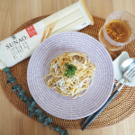 【SUNAOパスタ】をお試ししました🌸適正糖質に着目したSUNAOパスタ💡なんと糖質60u0025カットなのに、カロリー・脂質・タンパク質などに変わりはありません🙆‍♀️麺は、平打ち麺…のInstagram画像