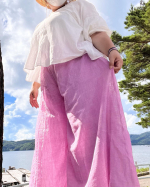 ふんわ〜り軽いスカーチョ𓂃𖧷ㅤㅤㅤㅤㅤㅤㅤㅤㅤㅤㅤㅤㅤㅤㅤㅤㅤㅤㅤㅤㅤㅤㅤㅤㅤㅤ旅先コーデはガーゼ素材で涼しそう〜なっスカートに見えるけどパンツタイプのふんわりガーゼタッチスカーチョ（商品…のInstagram画像