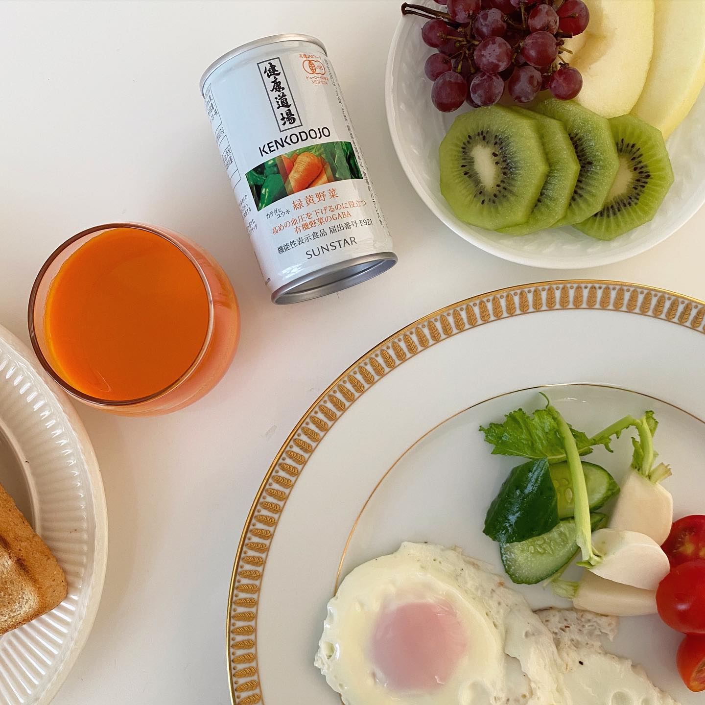 口コミ投稿：Weekend brunch … 🥗🥕朝イチが一番お腹が空いてる今日この頃お試しさせて頂いた健康道…