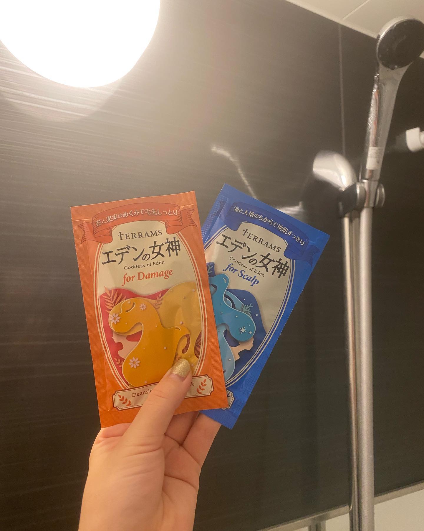 口コミ投稿：🧴テラムス　エデンの女神シャンプー、トリートメント、ヘアマスクが1つで済むという…