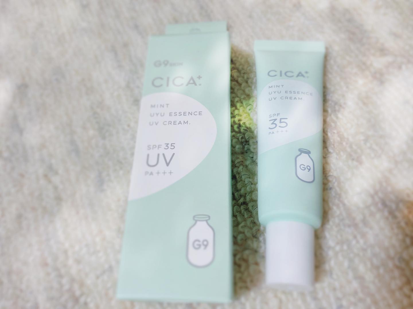 口コミ投稿：⁡⁡G9 UYU ESSENCE UV CREAM CICA+🌿⁡韓国発G9シリーズのコンセプト成分である「UYU（…