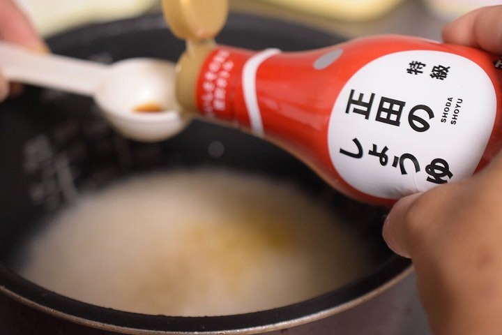 口コミ投稿：#正田しょうゆ を使って、さくらご飯・豚キムチ・サバの甘酢あんかけ作ってみました🐟…