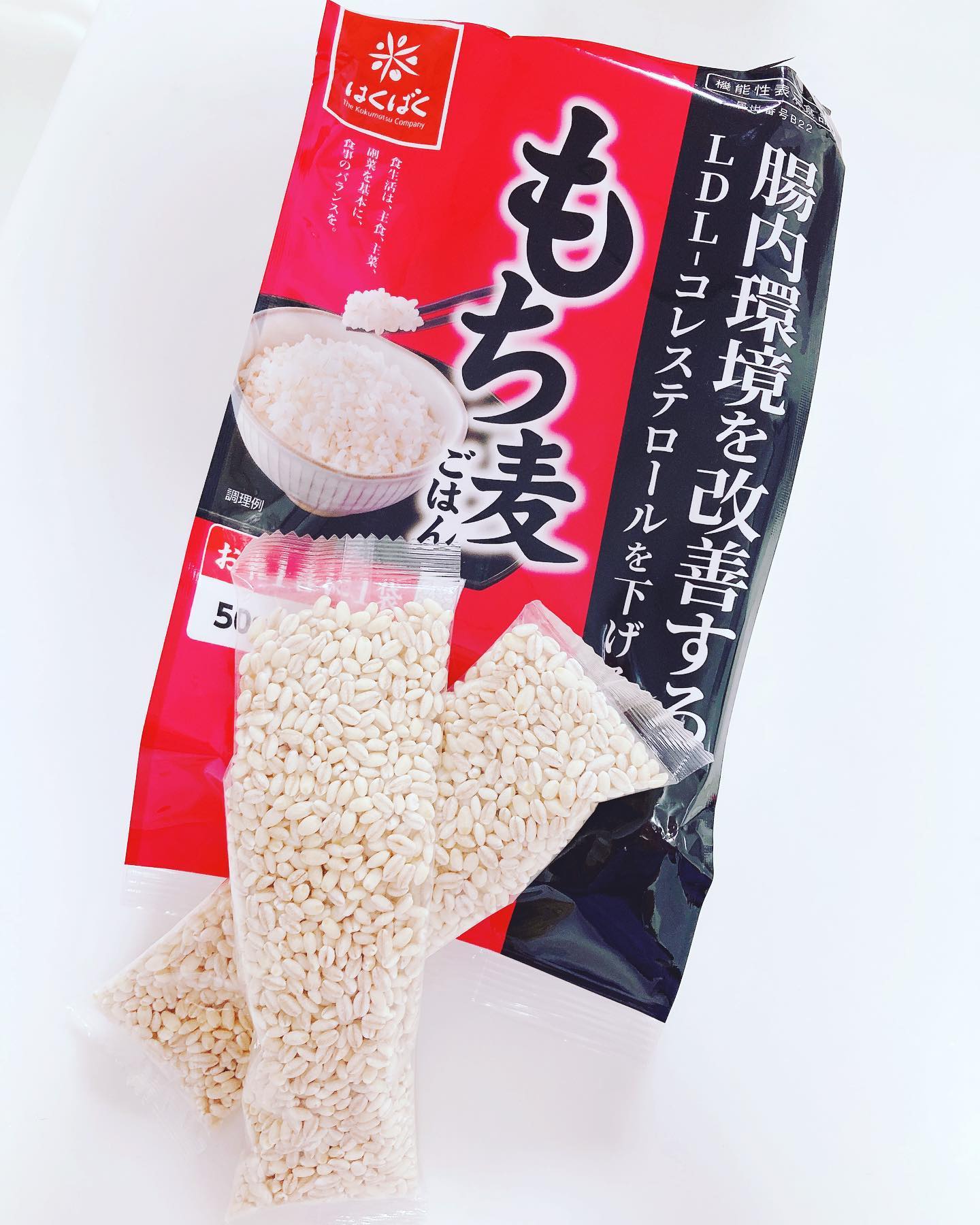 口コミ投稿：#はくばくのもち麦 #腸内環境を改善する #コレステロール #機能性表示食品 #もち麦生…