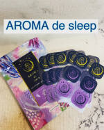 AROMA de sleepシールを枕やパジャマの襟元に貼って眠ります(՞_ ̫ _՞)ᐝラベンダーの香りが大好きなのですごく心地よく眠りにつけました😪😴💤隣の子供も「いい匂い〜」と…のInstagram画像