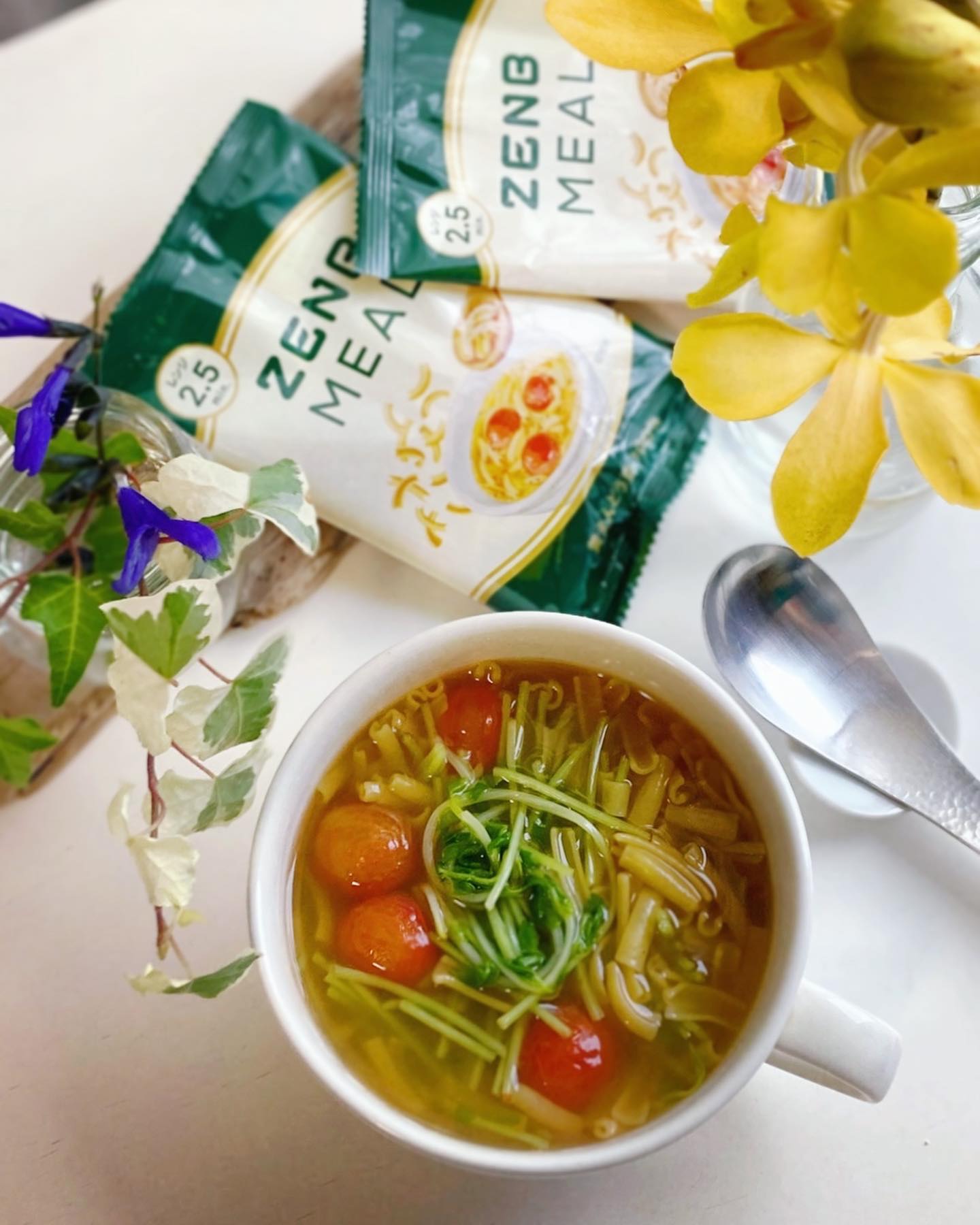 口コミ投稿：★お湯をそそいで3分待つだけ食べ応えばっちりのスープミール♡豆100％ゼンブミール は…