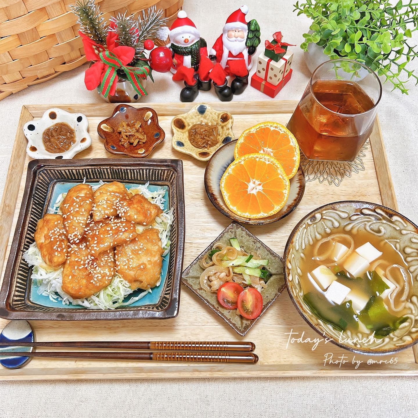 口コミ投稿：ㅤ今日のお昼ごはん 𓂑 𓌈ㅤ☐ 鶏むね肉の生姜焼き風☐ ミミガー☐ なめたけ3種☐ 豆腐とわ…
