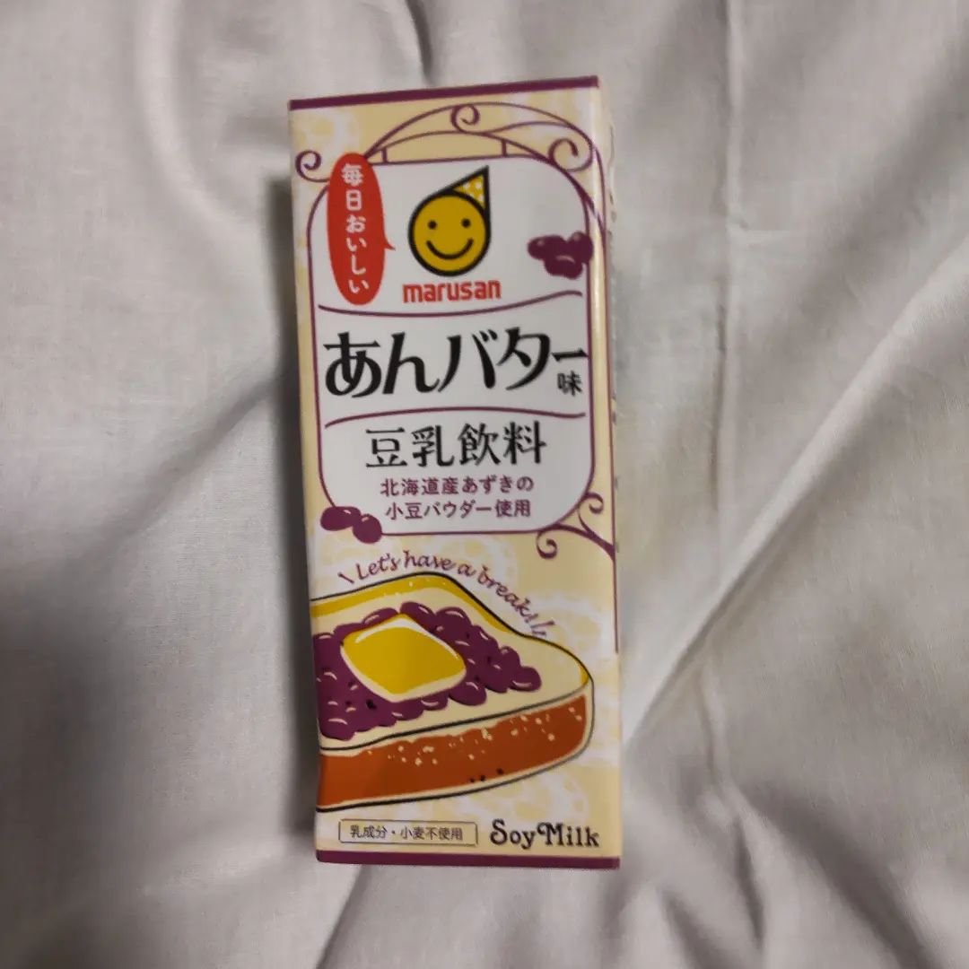 口コミ投稿：marusan「あんバター味　豆乳飲料」をお試ししました。あんバターって、美味しいです…
