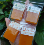 Eco&Nicoメイクも落とせる洗顔石鹸の開発モニターに参加させて頂きました。2023年春発売予定とのこと。AとBは、和ボタニカルの高級感ある香り。CとDは、オレンジの柑橘系の香り…のInstagram画像
