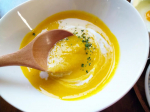 美味しいスープはからだがポカポカになるよね今の季節かぼちゃスープが美味しいよね#野菜をMOTTO #野菜をMOTTOかぼちゃ #monipla #monmarche_fanのInstagram画像