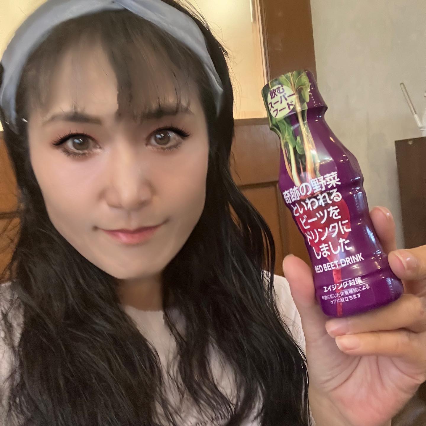 口コミ投稿：💜奇跡の野菜といわれるビーツをドリンクにしました✨写真を見て。。紫色のパッケージ…