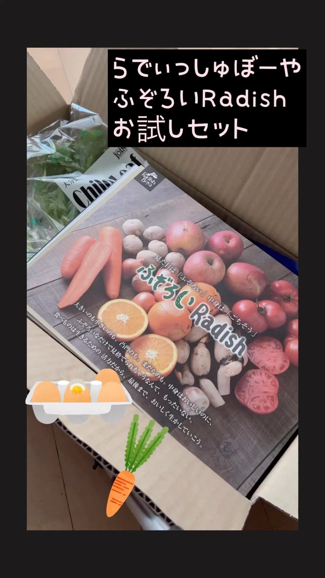 ふぞろいRadishお試しセットのクチコミ（口コミ）・Instagram