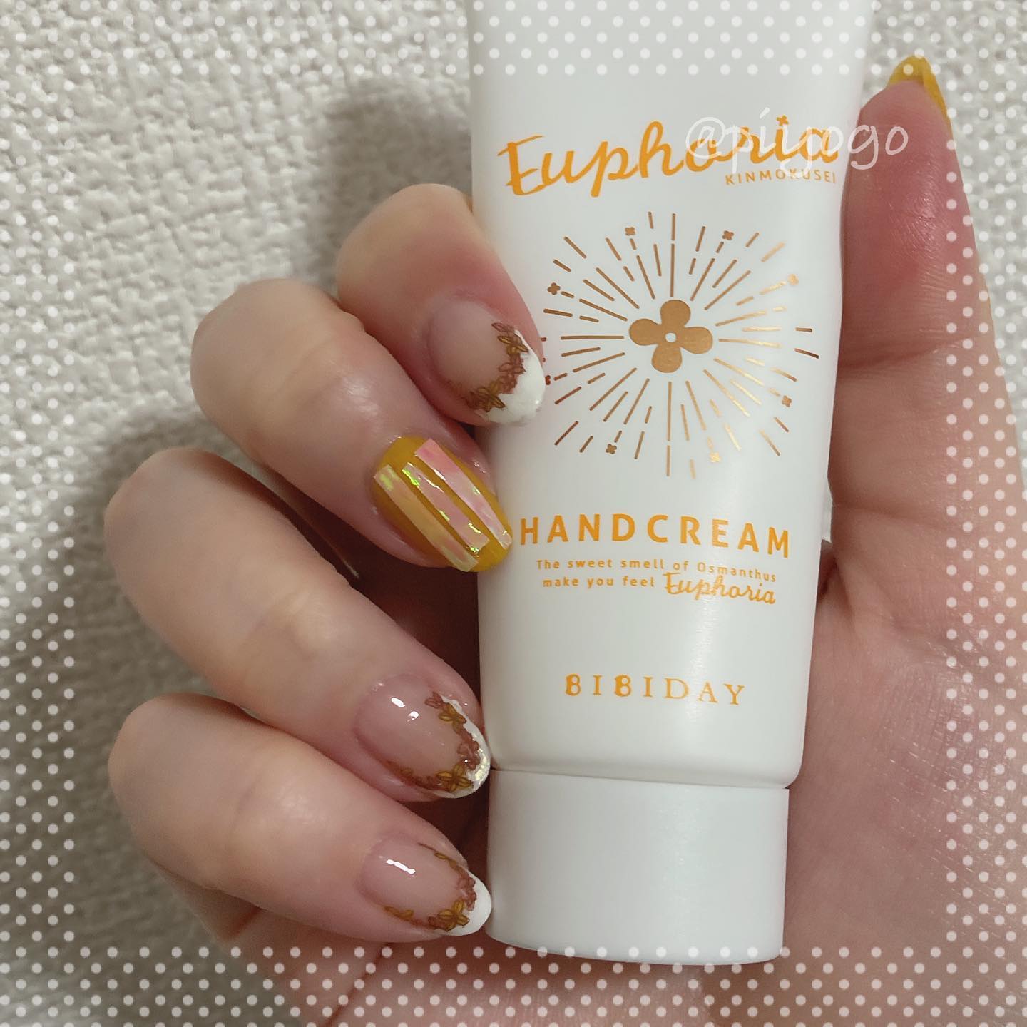口コミ投稿：.BIBIDAY・Euphoria キンモクセイ ハンドクリームをおためししました。ハンドケアだ…