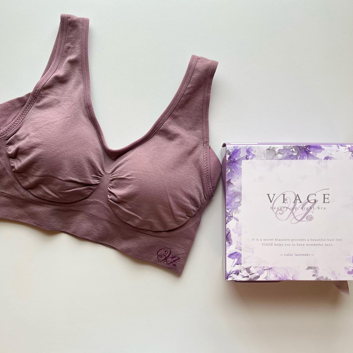 口コミ投稿：、VIAGEビューティーアップナイトブラ新カラーに👑ラベンダーが登場👑ノンワイヤーで伸…