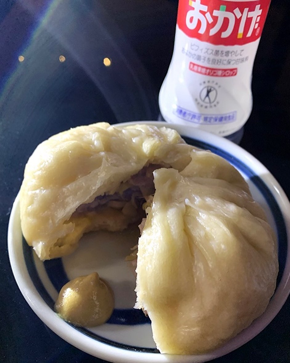 口コミ投稿：.この冬初めての豚まん🐷ある平日晩ご飯、豚まんと中華スープだけ💦といっても豚まん、…