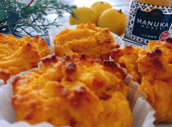 口コミ投稿：冬至朝ごはん🎃#米粉かぼちゃマフィン 冬至〜あっという間の年末ですね💦食育アドバイ…