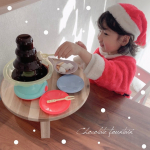 𓂃🍫♡@toysrus_jp さまからチョコレートファウンテンが🎁♡..トイザらス限定【おうちでつくっちゃお！チョコレートファウンテンパーティー】...お皿…のInstagram画像