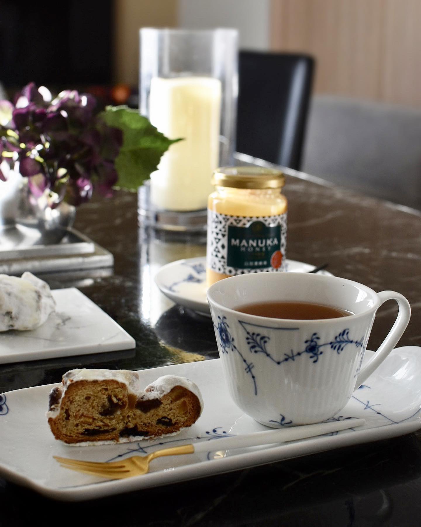 口コミ投稿：Tea time☕︎⁡クリスマス後も、叔母お手製のシュトーレンを大切に食べています＾＾⁡ピ…