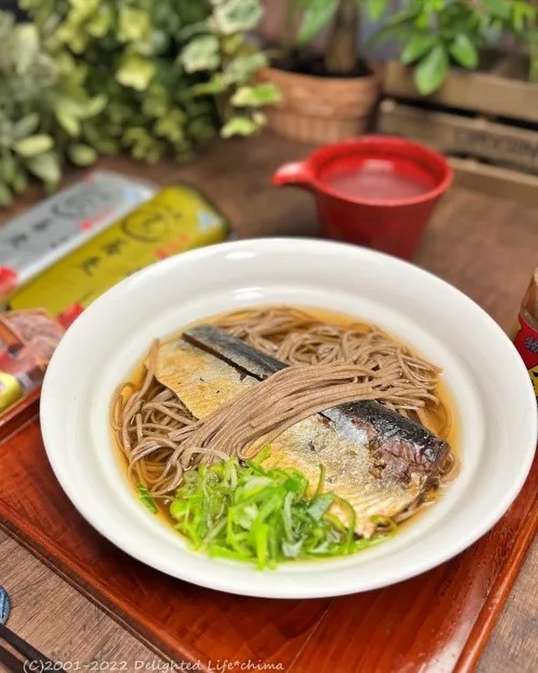 口コミ投稿：*北海道物産展で購入した「小樽にしん丼」を使ってにしんそばのランチ。年越し蕎麦用…