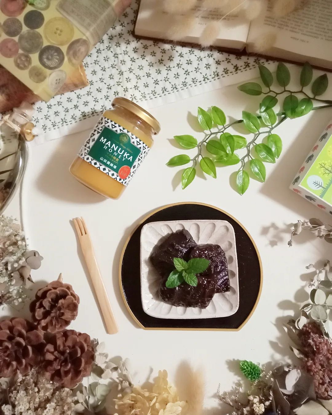 口コミ投稿：【切り餅救済レシピ！健康的で美味しい蜂蜜チョコ餅🍯】⁡⁡⁡⁡みんなはもうお餅食べきっ…