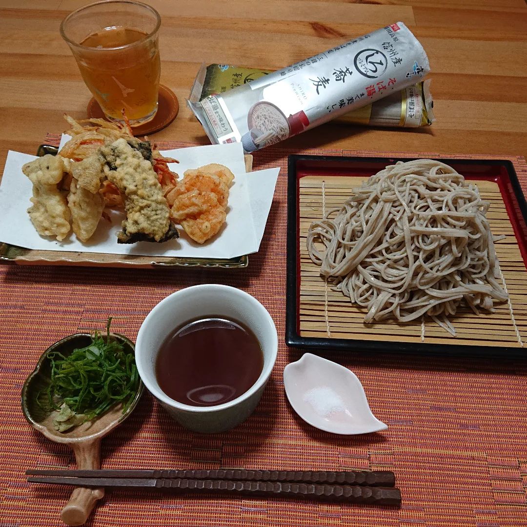 口コミ投稿：.#おうちランチ に #天ぷら蕎麦#はくばく 様の #信州産そば湯まで美味しい蕎麦 シリ…