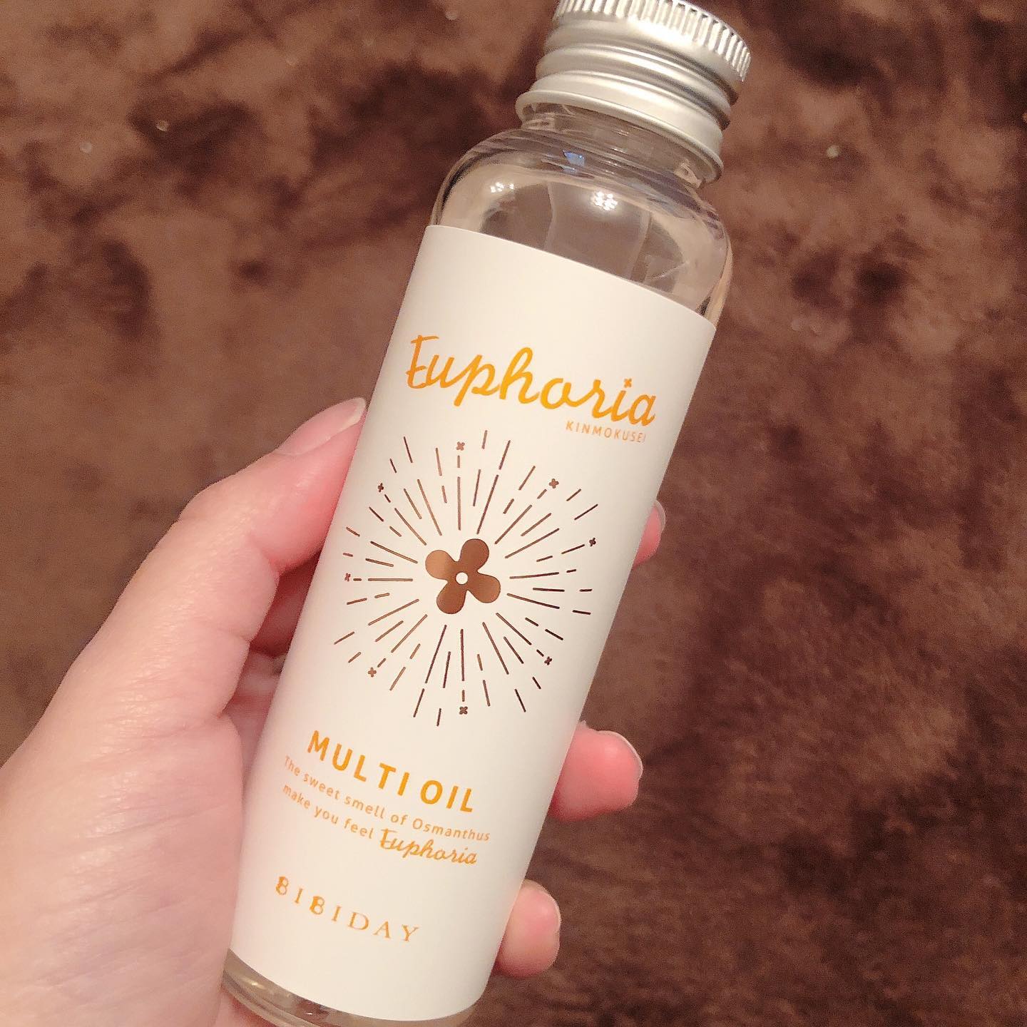口コミ投稿：.✨BIBIDAY✨Euphoria kinmokuseiマルチオイル全身用の化粧オイルです❤️髪に、体にと、…