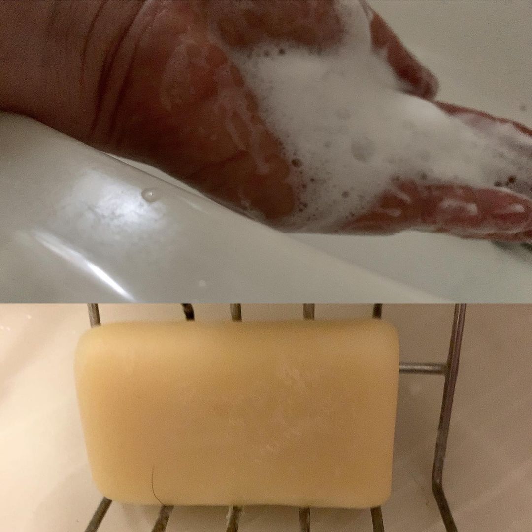 口コミ投稿：mitsue_odモニプラでいただいた洗顔石鹸アンティアンさんのオーガニック洗顔石鹸ラベ…