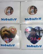 17_yurichan先日可愛いバッチとマグネット作らせて頂きました♡愛犬と娘の写真で作りました📸ひとつは母にプレゼントしようと思います❤ありがとうございました🥰#みんなのバッジ #缶バ…のInstagram画像
