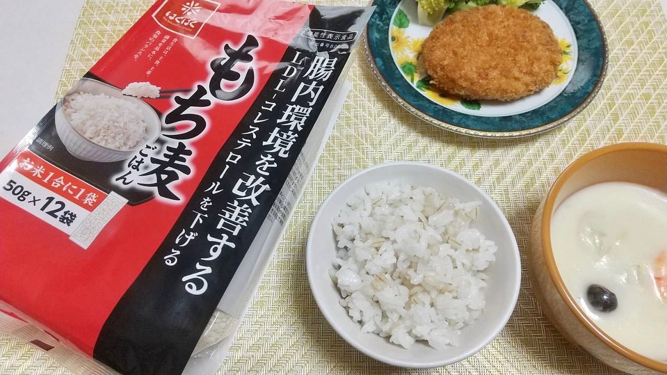 口コミ投稿：u0040hakubaku_official 様のもち麦 機能性表示食品のモニター✨2週間、一日最低一食…