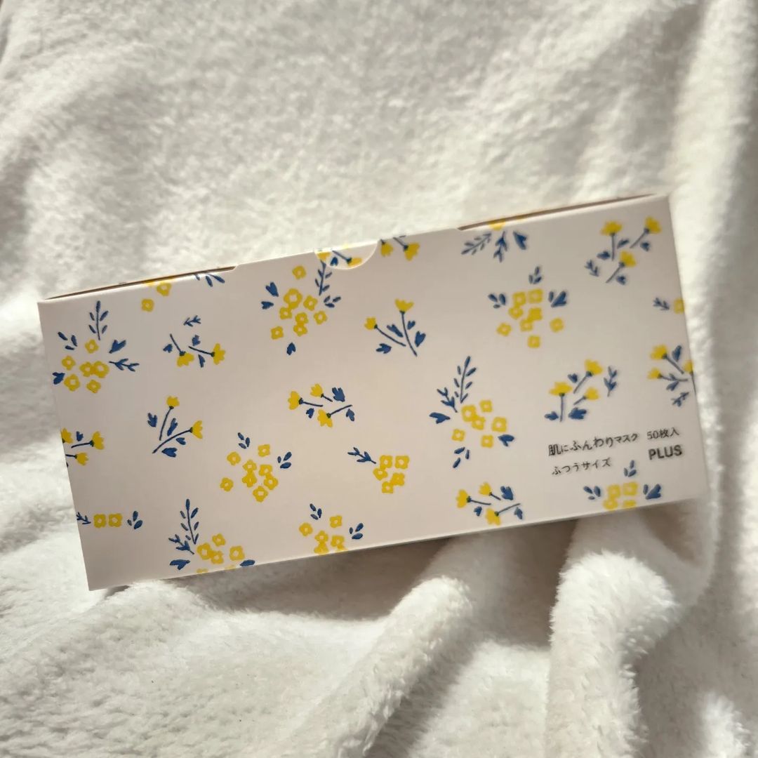 口コミ投稿：肌にふんわりマスク フラワーボックス🌿暮らしになじむ花柄パッケージデザインの3層式…