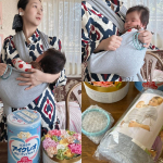 Did your neck sit down?^_^Going out with a baby carrier(*☻-☻*)still not mastered🤣🤣🤣そろそろ #首がすわった か…のInstagram画像
