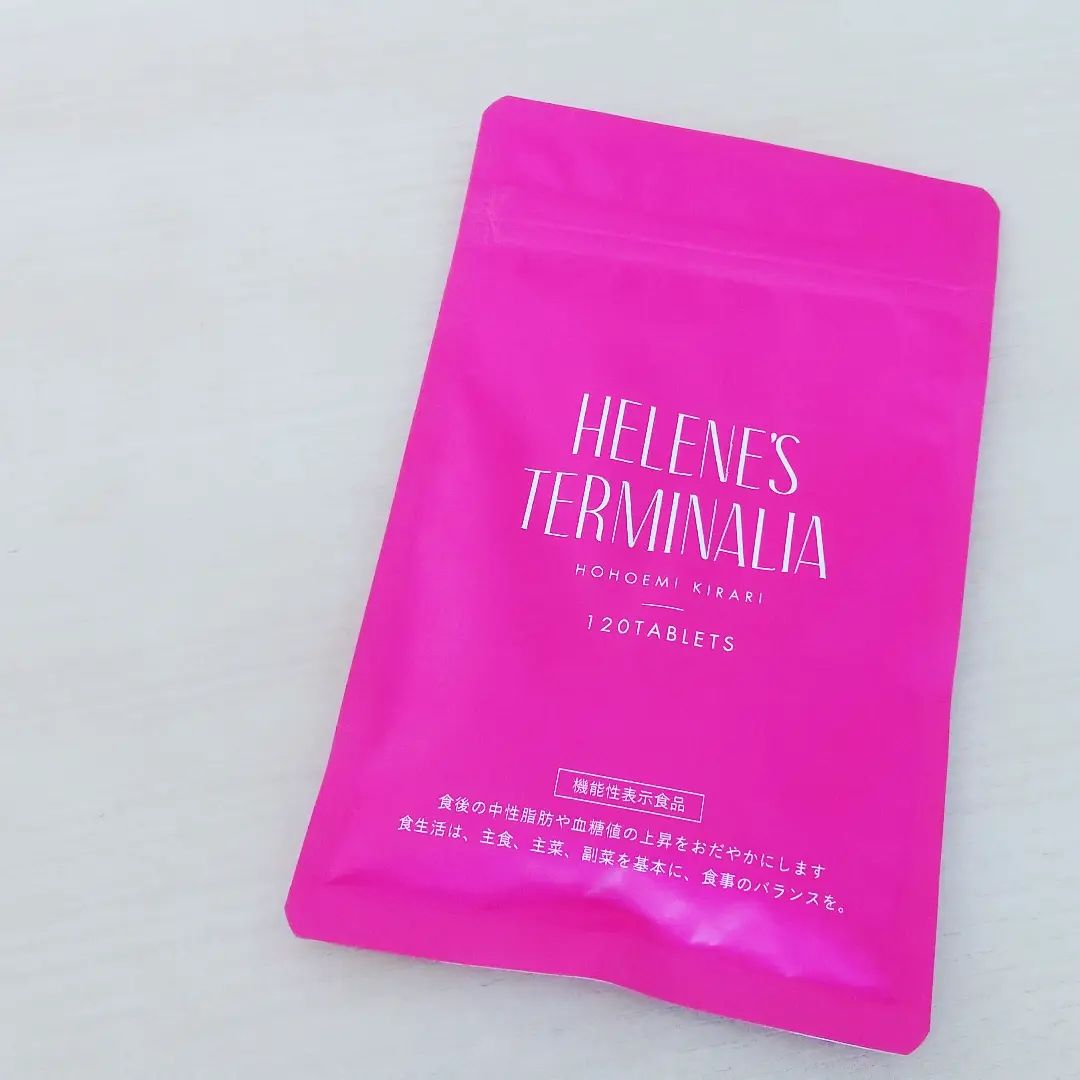 口コミ投稿：「ヘレネーズターミナリア」・鮮やかなピンクのパッケージが可愛らしいサプリメント…