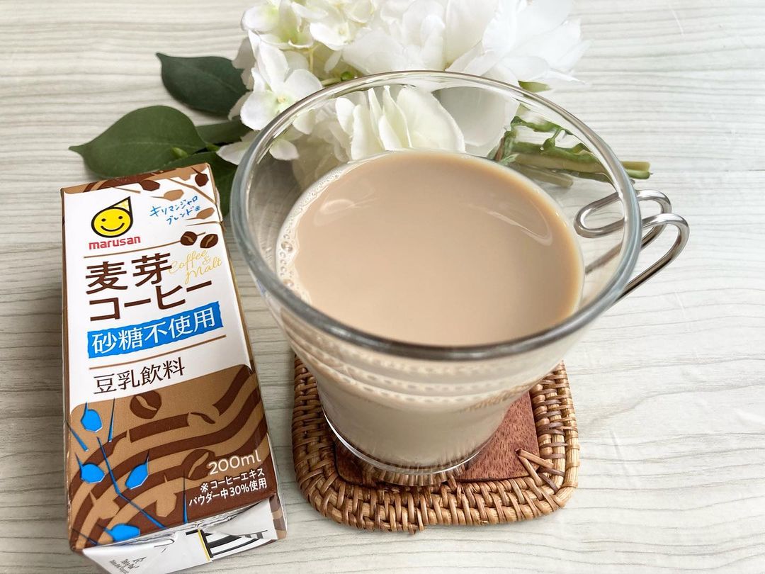 口コミ投稿：みそと豆乳のマルサンさまの『豆乳飲料 麦芽コーヒー 砂糖不使用 200㎖』　『豆乳飲…