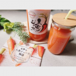 奇跡の人参ジュース🥹🥕🍹🧡出口崇仁農園様の奇跡の人参を使用し、防腐剤な水は一切入っていません🥕✨トロトロな口どけが癖になります❣️味調節のため、りんご・レモン・梅を配合😊とっても飲みやすい…のInstagram画像