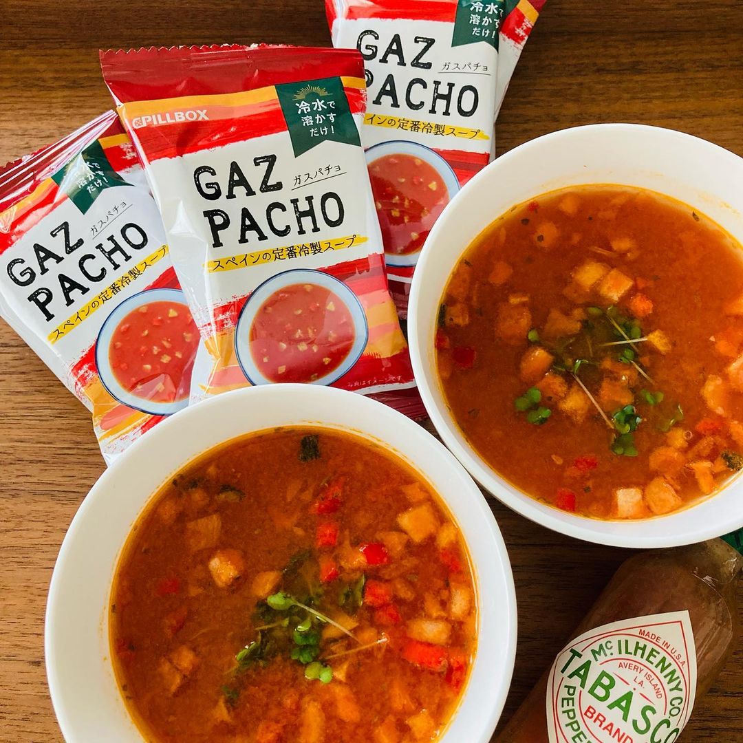 口コミ投稿：【PILLBOX】GAZPACHO「ガスパチョ）スペインの定番冷製スープ「ガスパチョ」。冷水で…