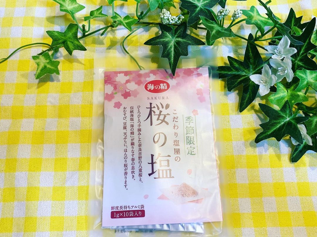 口コミ投稿：桜のお塩を使ってちらし寿司を作りました😊このお塩は奈良・吉野の八重桜で作った 「…