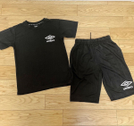 ⁡⁡新作夏服着てみたよ😊⚽️パパが見てアンブロやん！えいともサッカー習うか？って😂😂😂〜元サッカー部キャプテン現在骨折中〜有名なブランドみたい😄⁡⁡⁡こちらのお洋服は上下しまむらで発…のInstagram画像