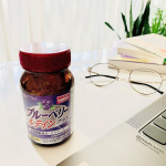 井藤漢方製薬さんの⁡【ブルーベリールテインプラス】⁡ブルーベリーエキス（北欧産ビルベリーのエキス）250mg、ルテイン6mg、ビタミンA600µg配合（1日あたり）。　パソコンやスマホをよ…のInstagram画像