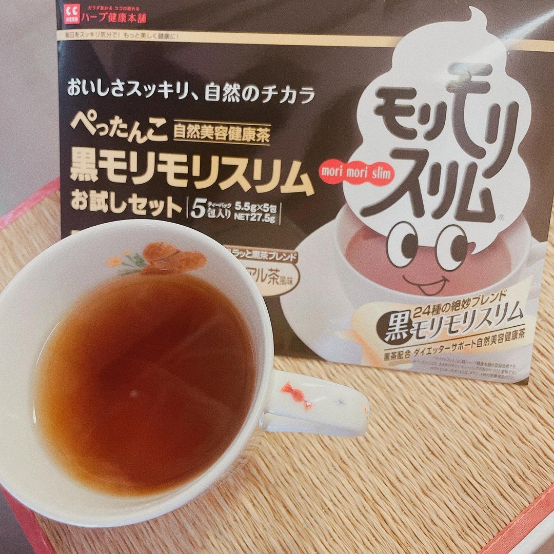 口コミ投稿：⁡⁡\ スッキリ爽快な毎日へ✨/⁡⁡❥ ハーブ健康本舗　黒モリモリスリム(プーアル茶風味)⁡…