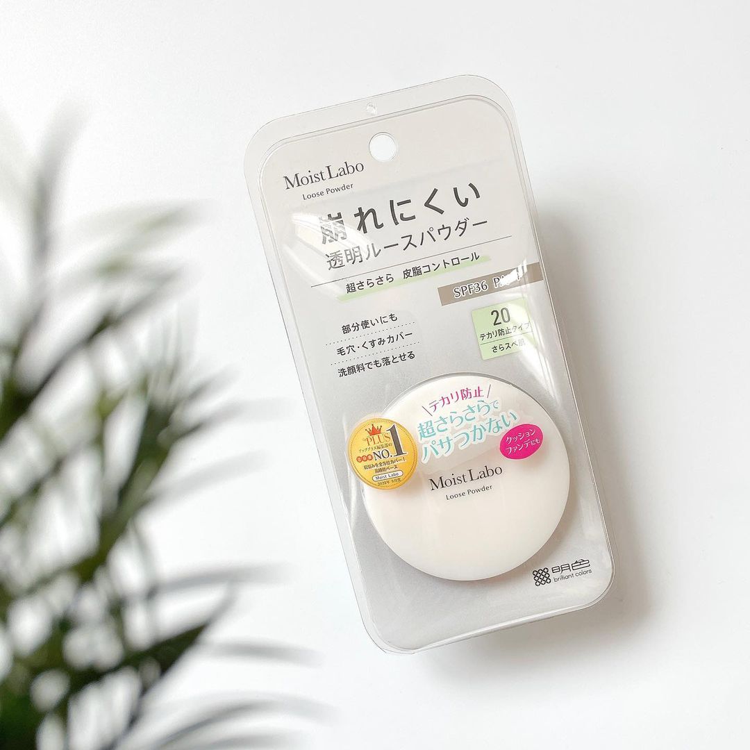 口コミ投稿：🤍⁡⁡⁡⁡モイストラボ　ルースパウダー 〈テカリ防止タイプ〉⁡⁡超崩れにくい、皮脂・テ…